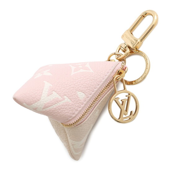 LOUIS VUITTON Beige Monogram Keyring - Picture 1 of 13